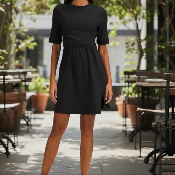 NWT Lululemon Black Wrap Dress Size 2 | Flattering Stretch Fit - Picture 6 of 6
